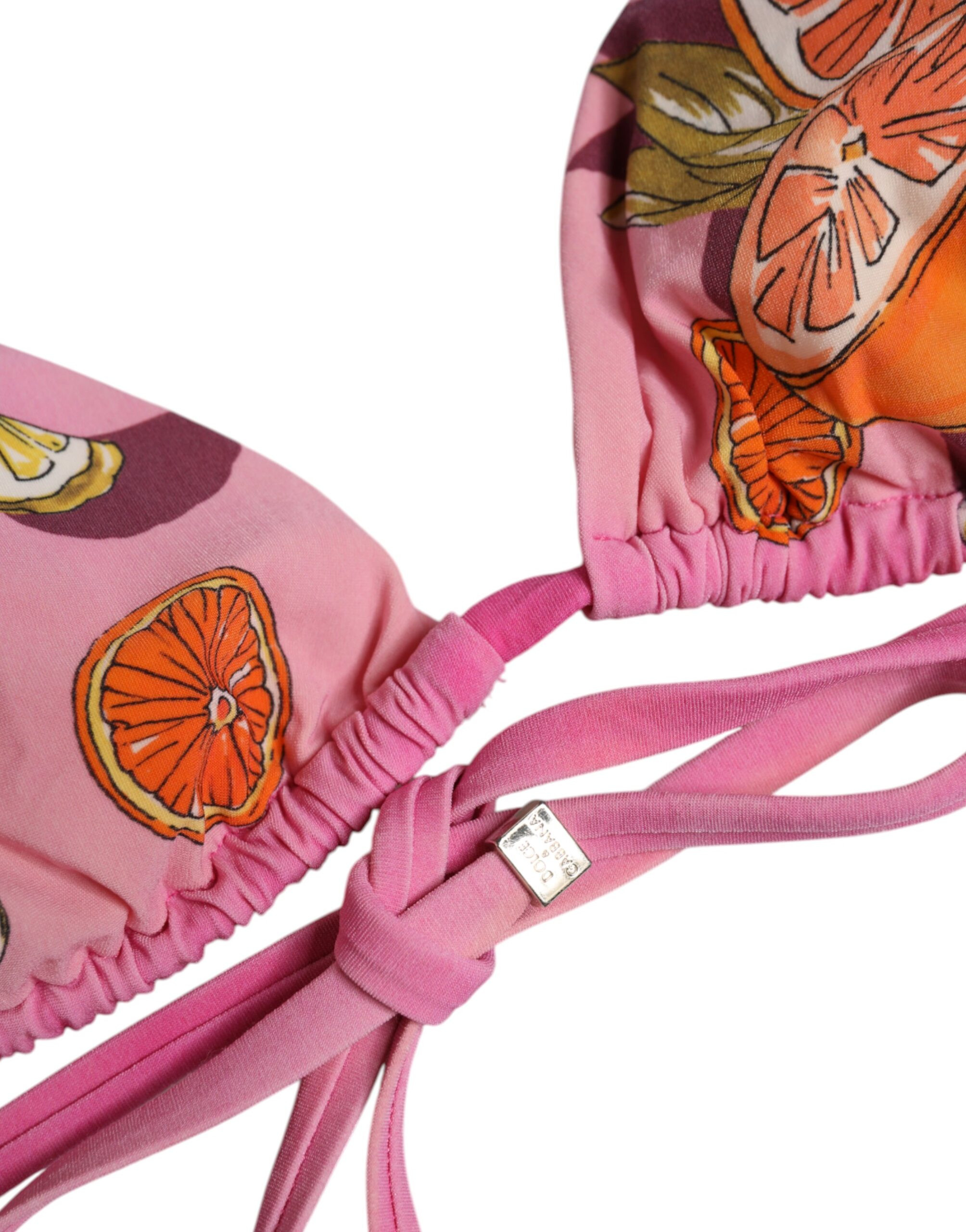 Dolce & Gabbana ning pushti rangli bosma suzish kostyumi