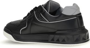 Black Calf Leather Sneakers Valentino Garavani