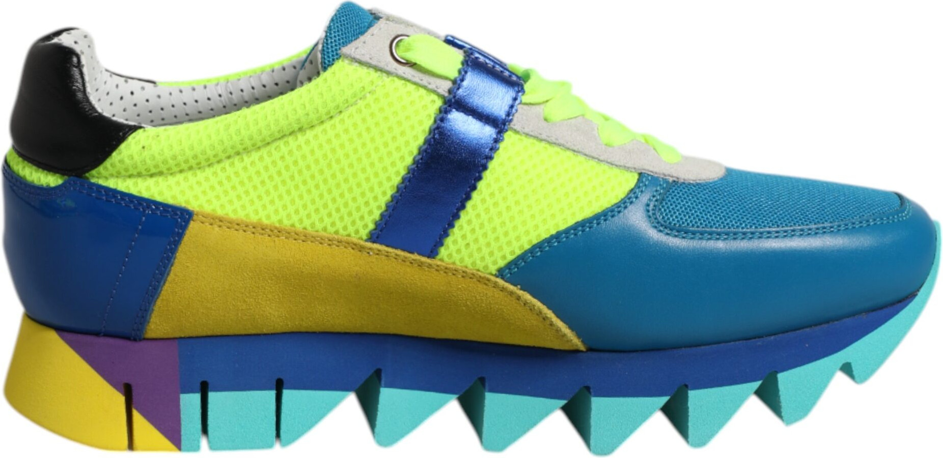 Low Top Sneakers Multicolor Leather
