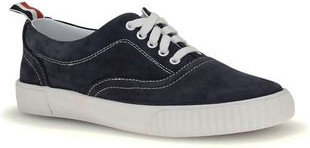 Blue Calf Leather Bos Taurus Low Top Sneakers