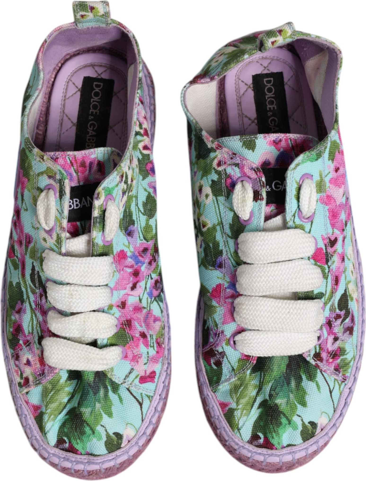 Ko'p rangli kanvas Espadrilles krossovkalari Dolce & Gabbana