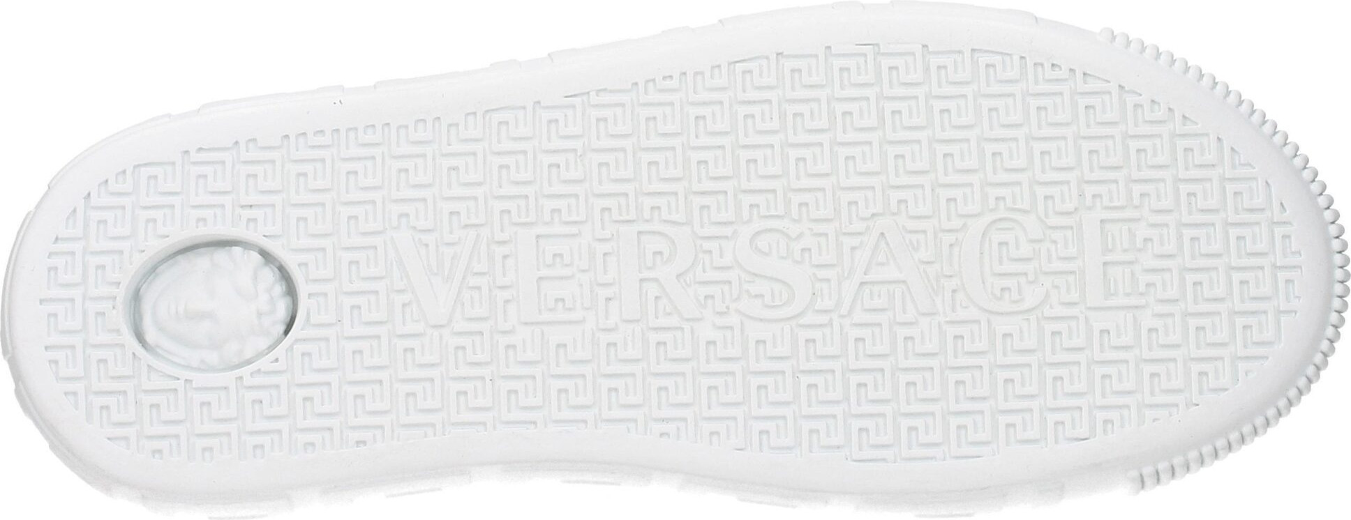White Leather Sneakers Versace