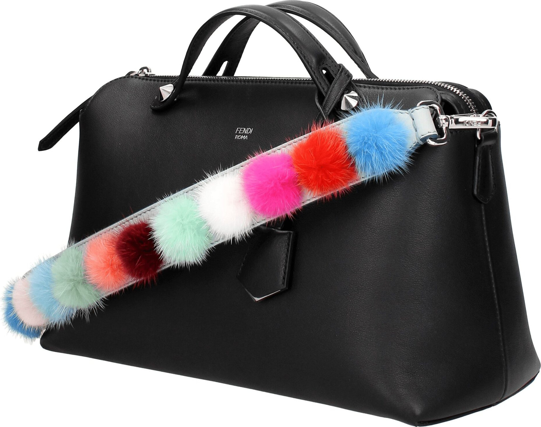 Сумка через плечо Fendi Мультиколорная кожаная сумка через плечо