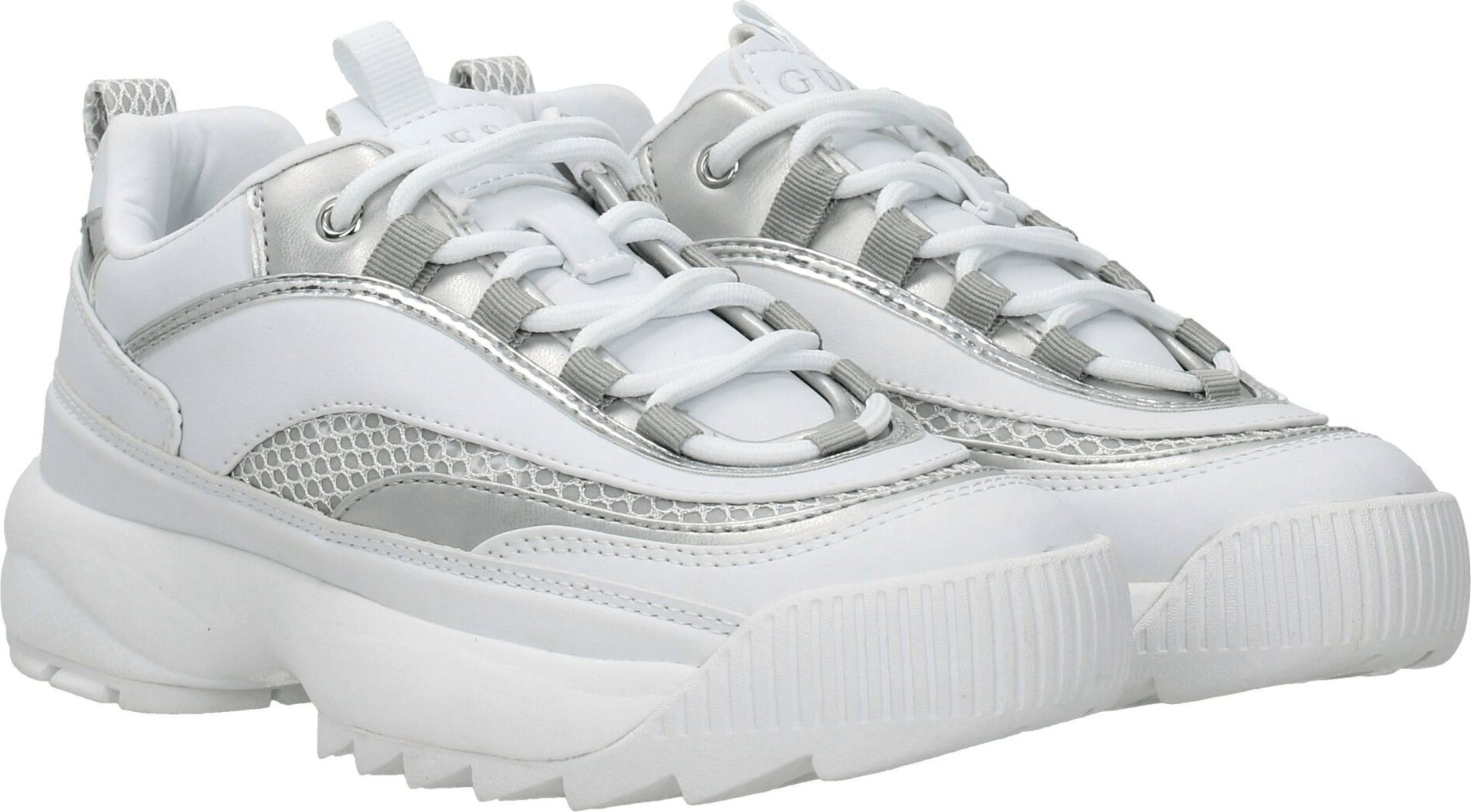 Белые кроссовки GUESS Chunky из полиэтилена