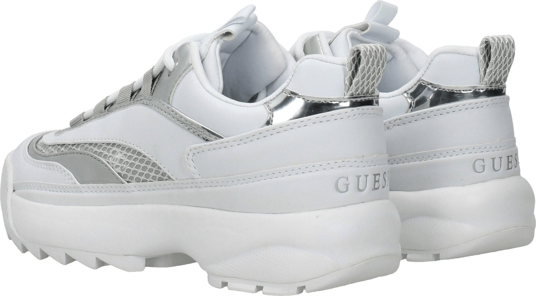 Белые кроссовки GUESS Chunky из полиэтилена