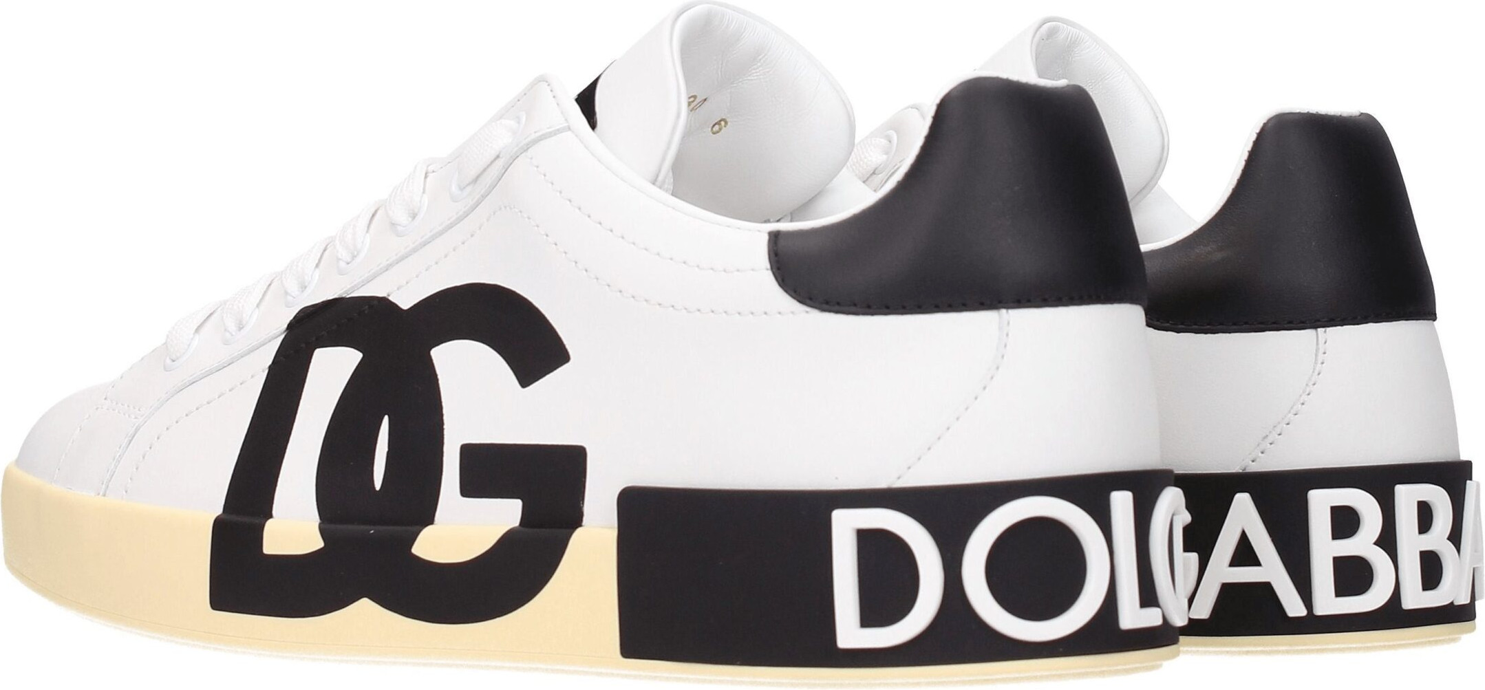 Oq teri pastki oyoq kiyimlari Dolce & Gabbana