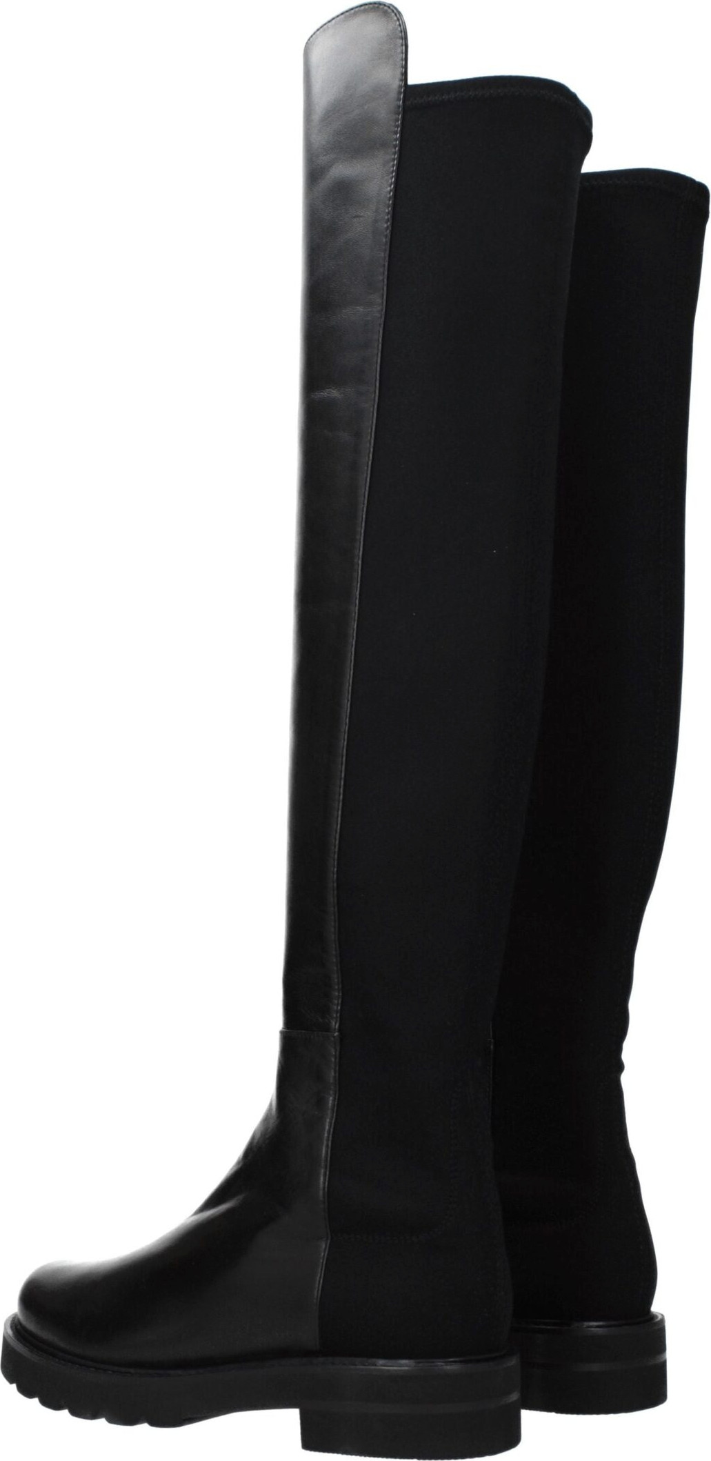 Stuart Weitzman Black Leather Over The Knee Boots