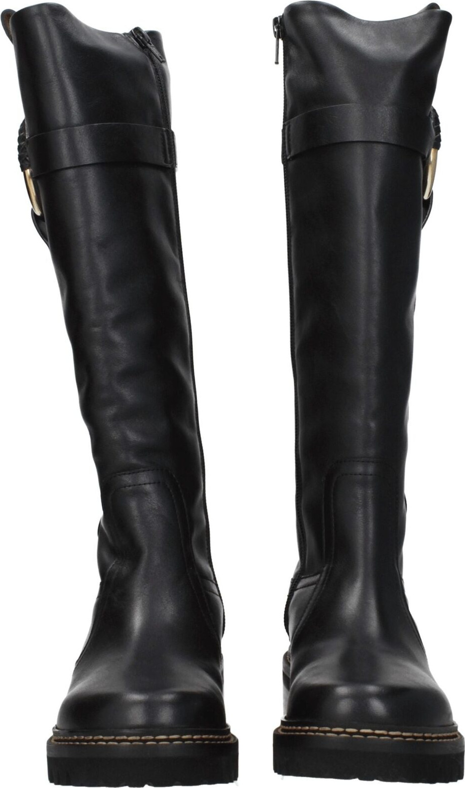 Boots See by Chloé Black Leather Over The Knee