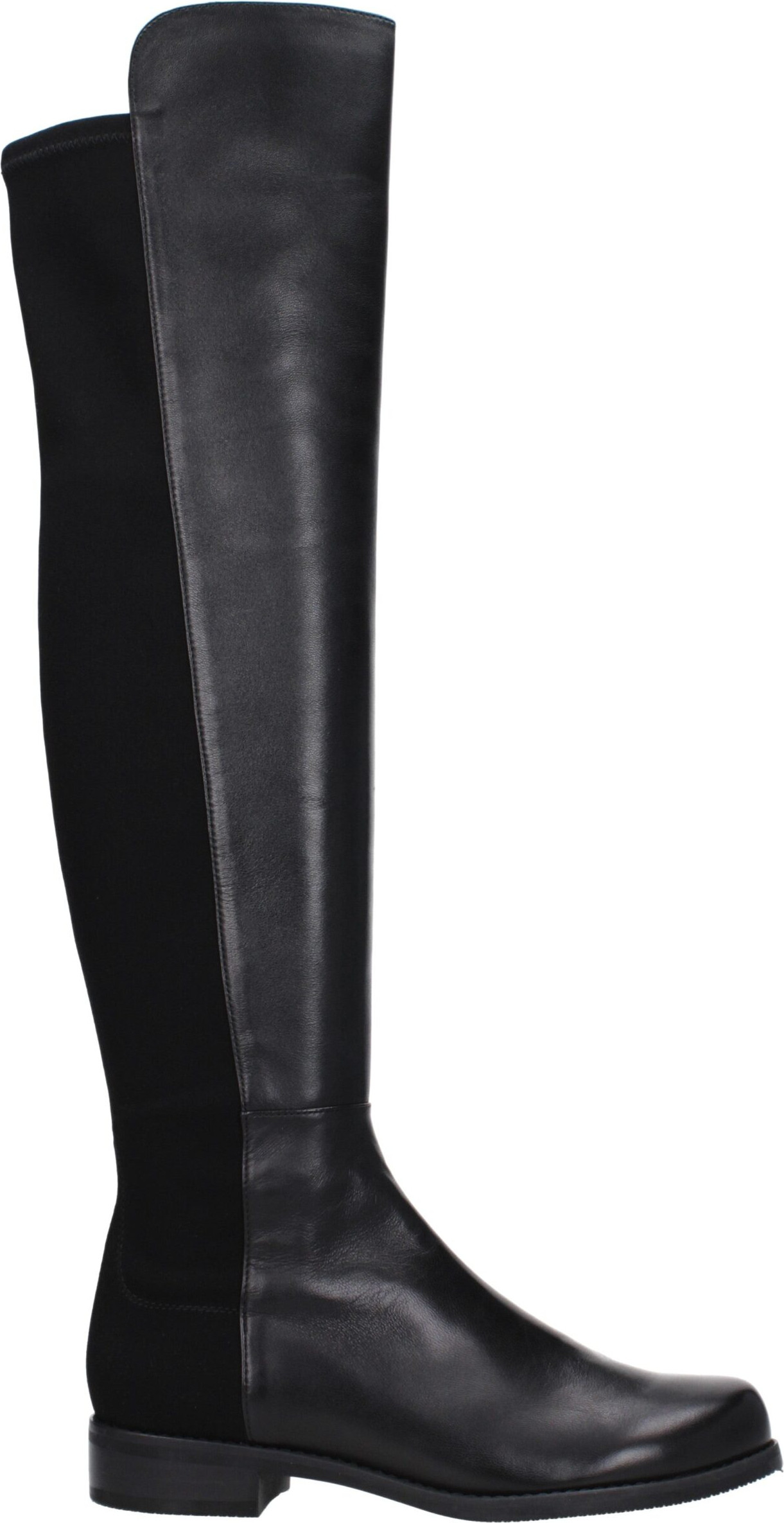 Stuart Weitzmanning Baland Oyoq Kiyimlari Qora Charm (Over The Knee)