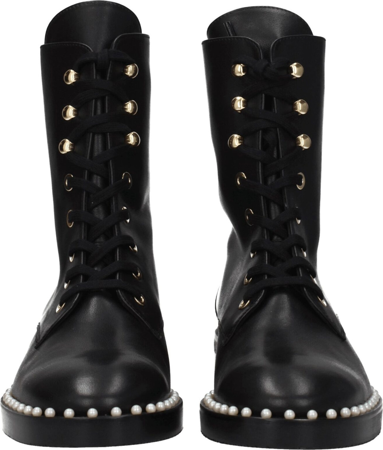 Черные кожаные ботильоны Stuart Weitzman