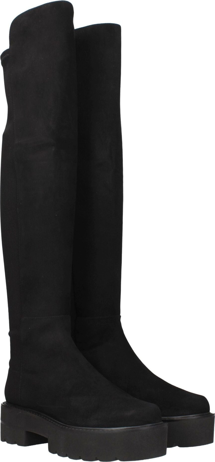Boots Stuart Weitzman Black Leather Over The Knee