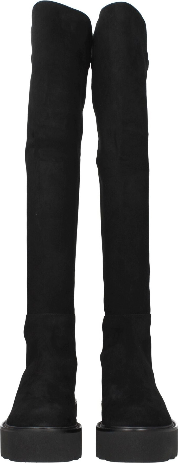 Boots Stuart Weitzman Black Leather Over The Knee