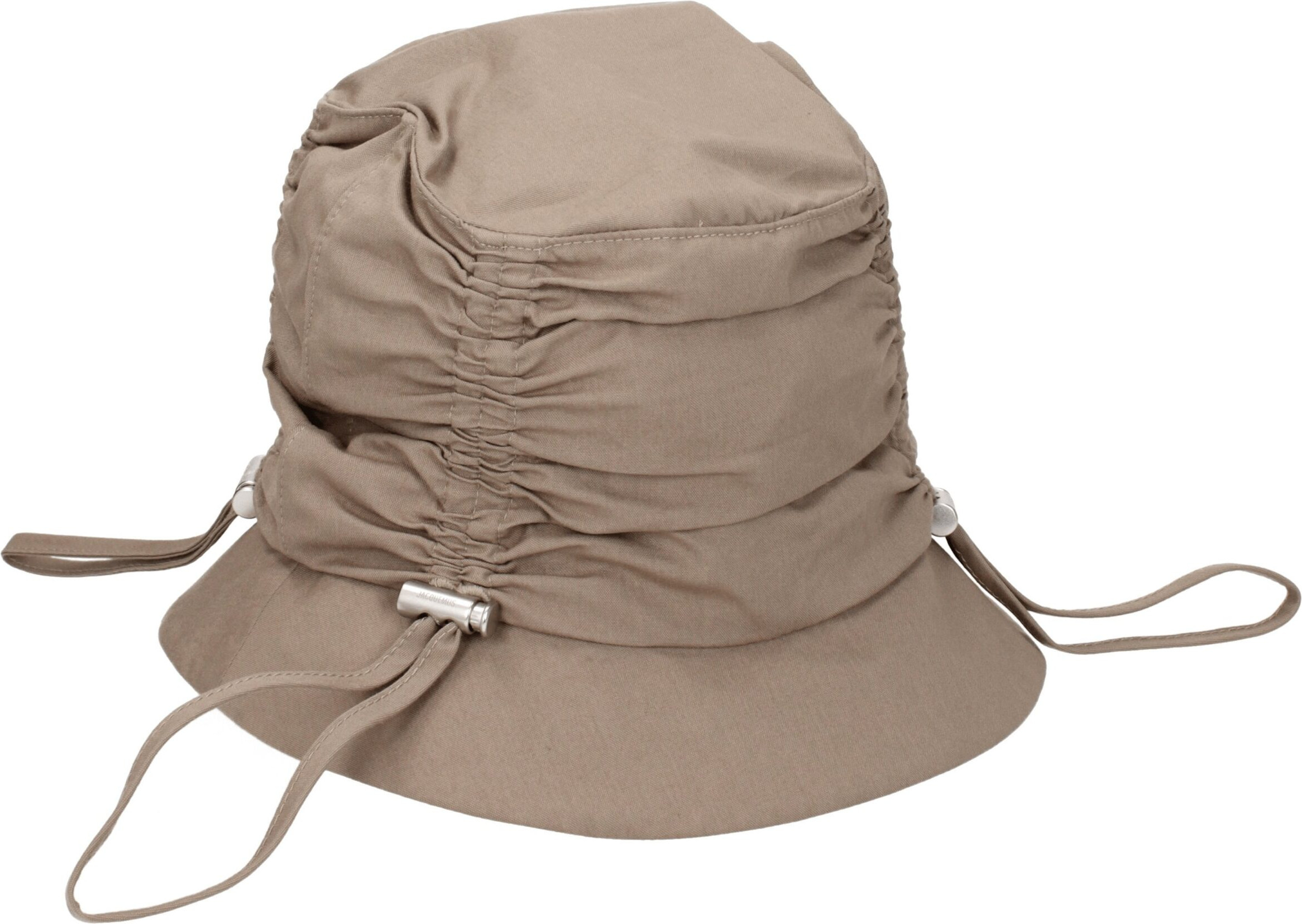 Jacquemus Bej Paxtali Bucket Shapkalari