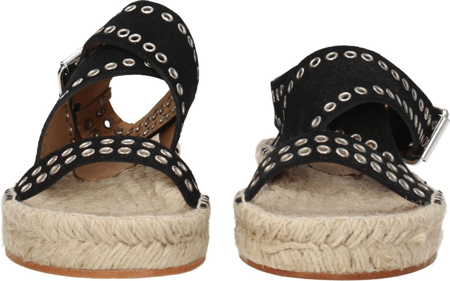 Босоножки Isabel Marant Черные кожаные плоские босоножки