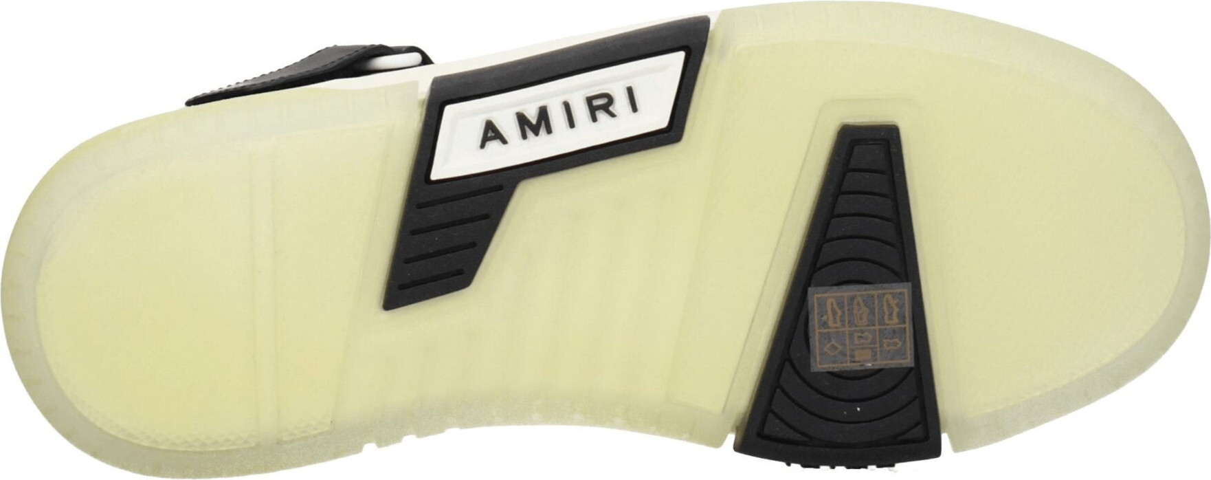 Кроссовки Amiri черные кожаные высокие