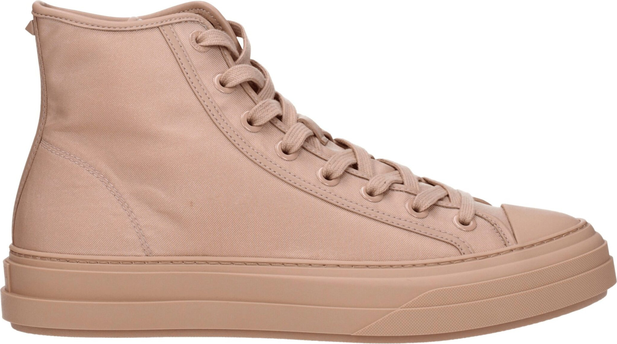 Pink Fabric High Top Sneakers Valentino Garavani