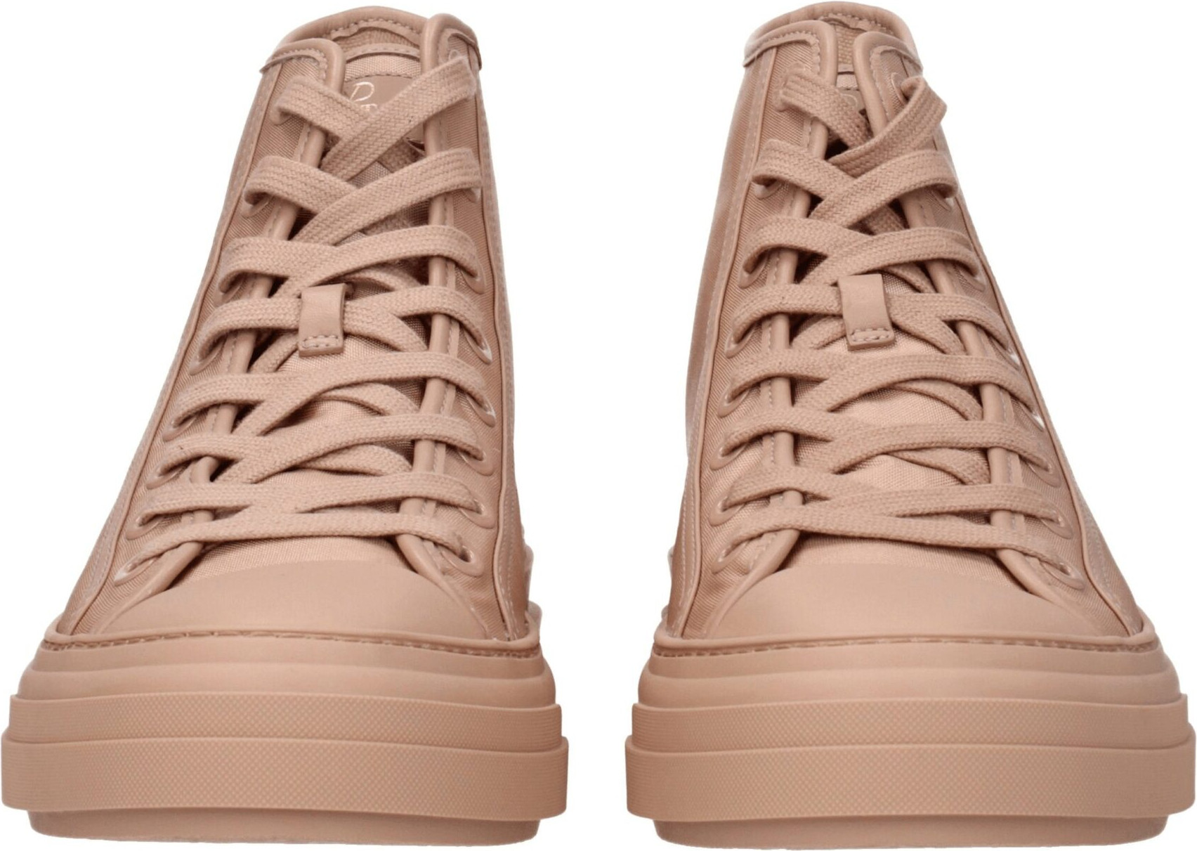 Pink Fabric High Top Sneakers Valentino Garavani
