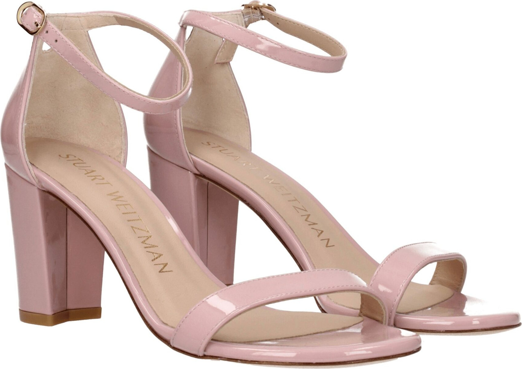 Pink Leather Stiletto Heel Sandals Stuart Weitzman
