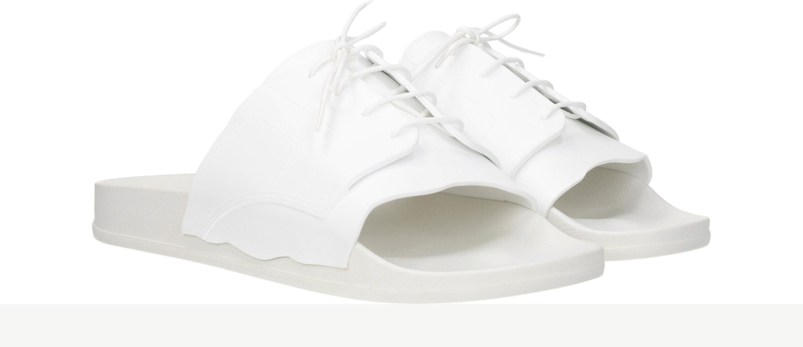 Белые хлопковые тапочки Maison Margiela