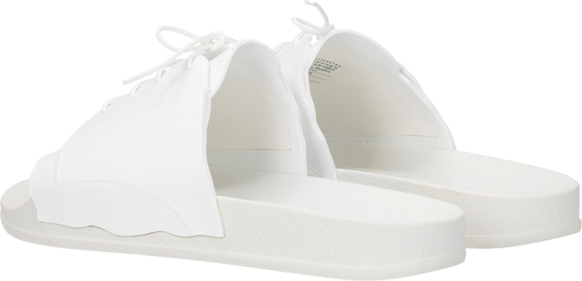 Белые хлопковые тапочки Maison Margiela