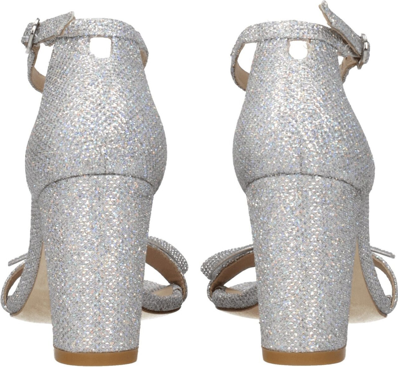 Серые тканевые босоножки на платформе Stuart Weitzman