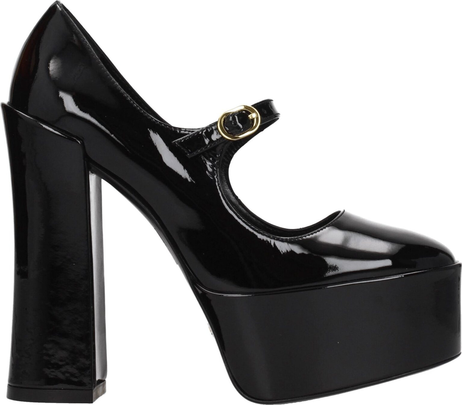 Black Leather Platform Pumps Stuart Weitzman