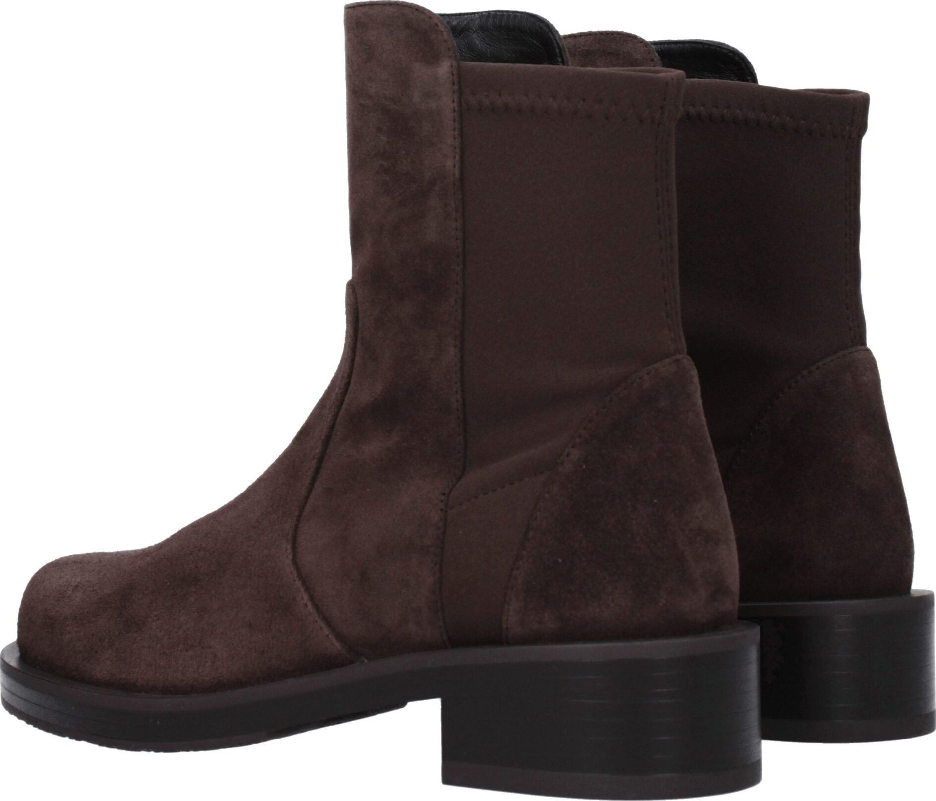 Ботильоны из коричневой кожи Stuart Weitzman