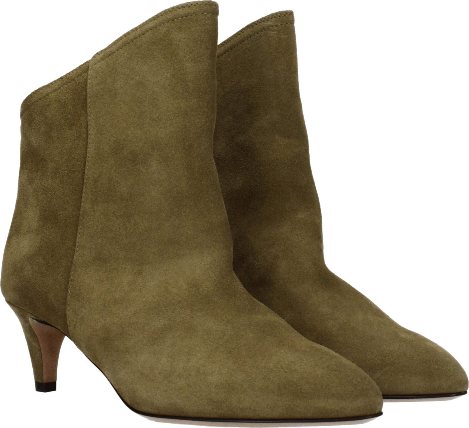 Gray Leather Ankle Boots Isabel Marant