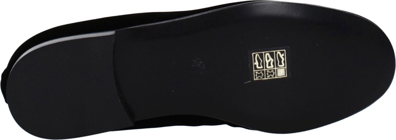 Black Velvet Slip-On Loafers