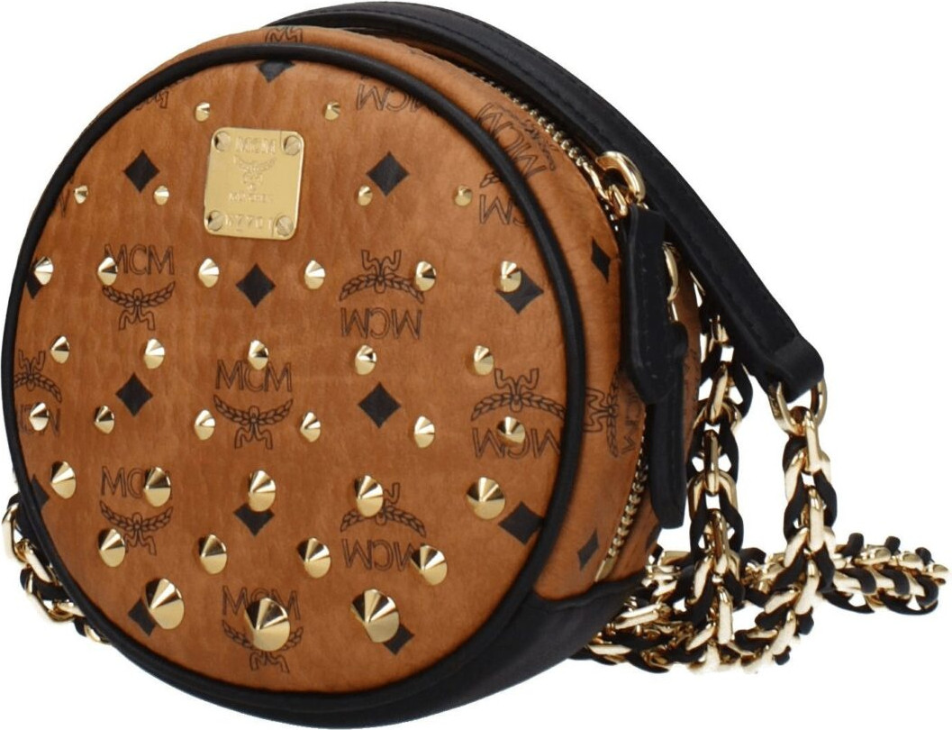 Сумка через плечо MCM Коричневая Кожа
