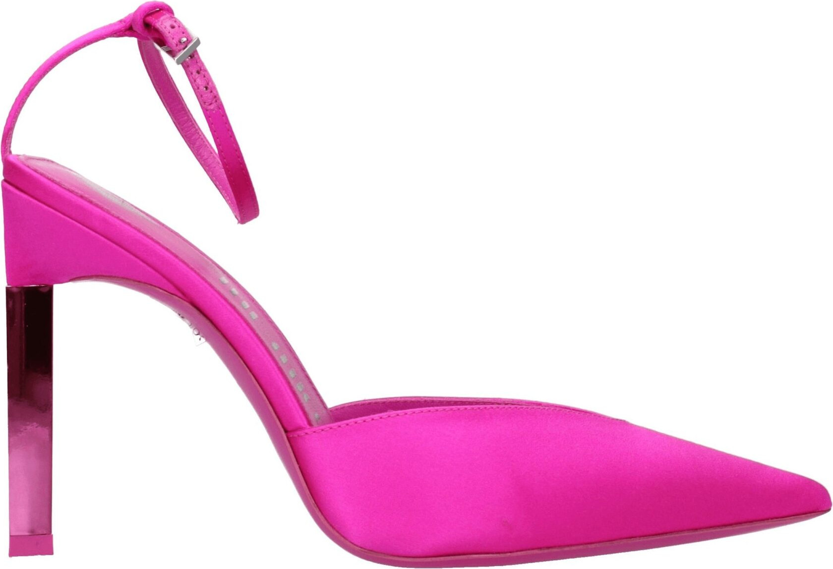 Pink Satin Stiletto Heel Sandals by The Attico