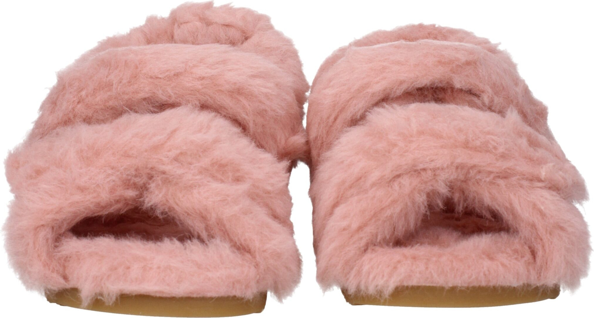 Розовые меховые сандалии Max Mara