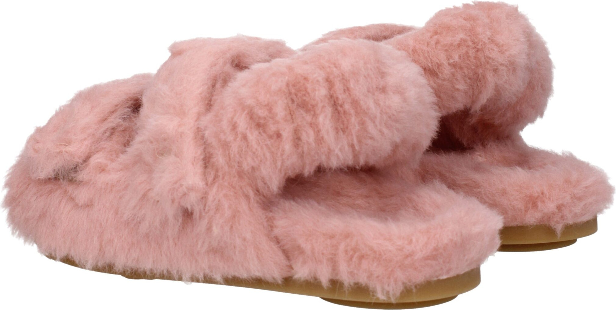 Розовые меховые сандалии Max Mara