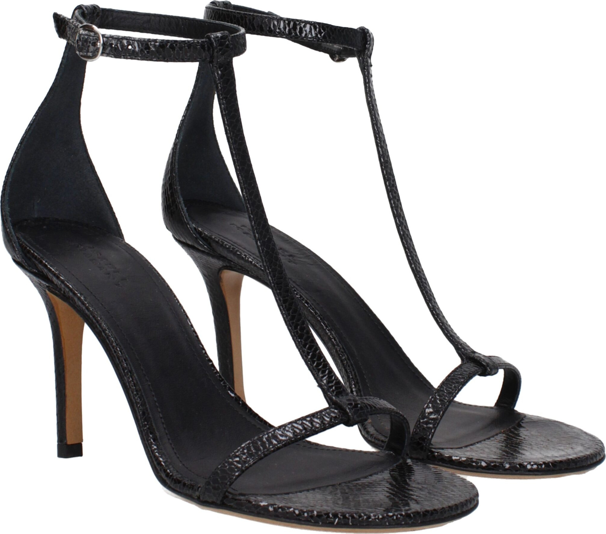 Sandals Isabel Marant Black Leather Stiletto Heel Sandals
