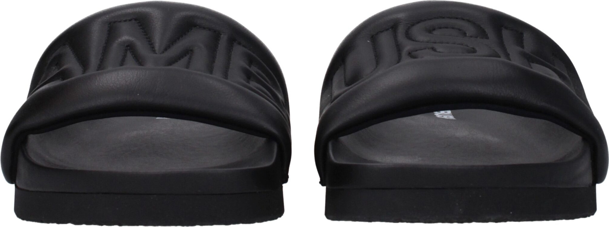 Slippers Black Leather