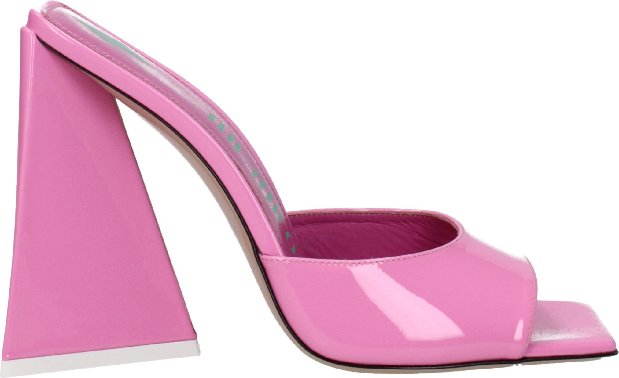 The Attico Pink Patent Platform Sandal