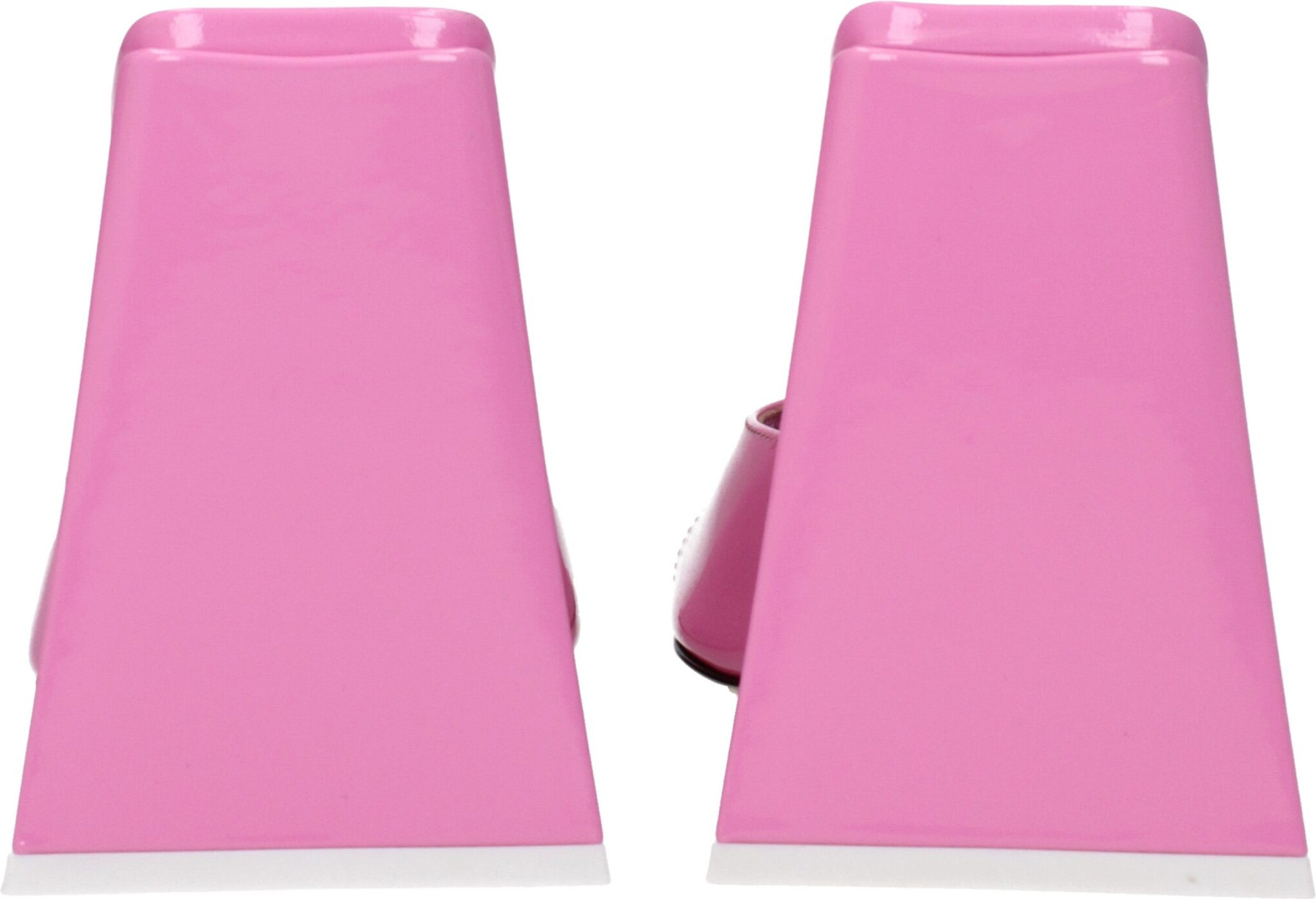 The Attico Pink Patent Platform Sandal
