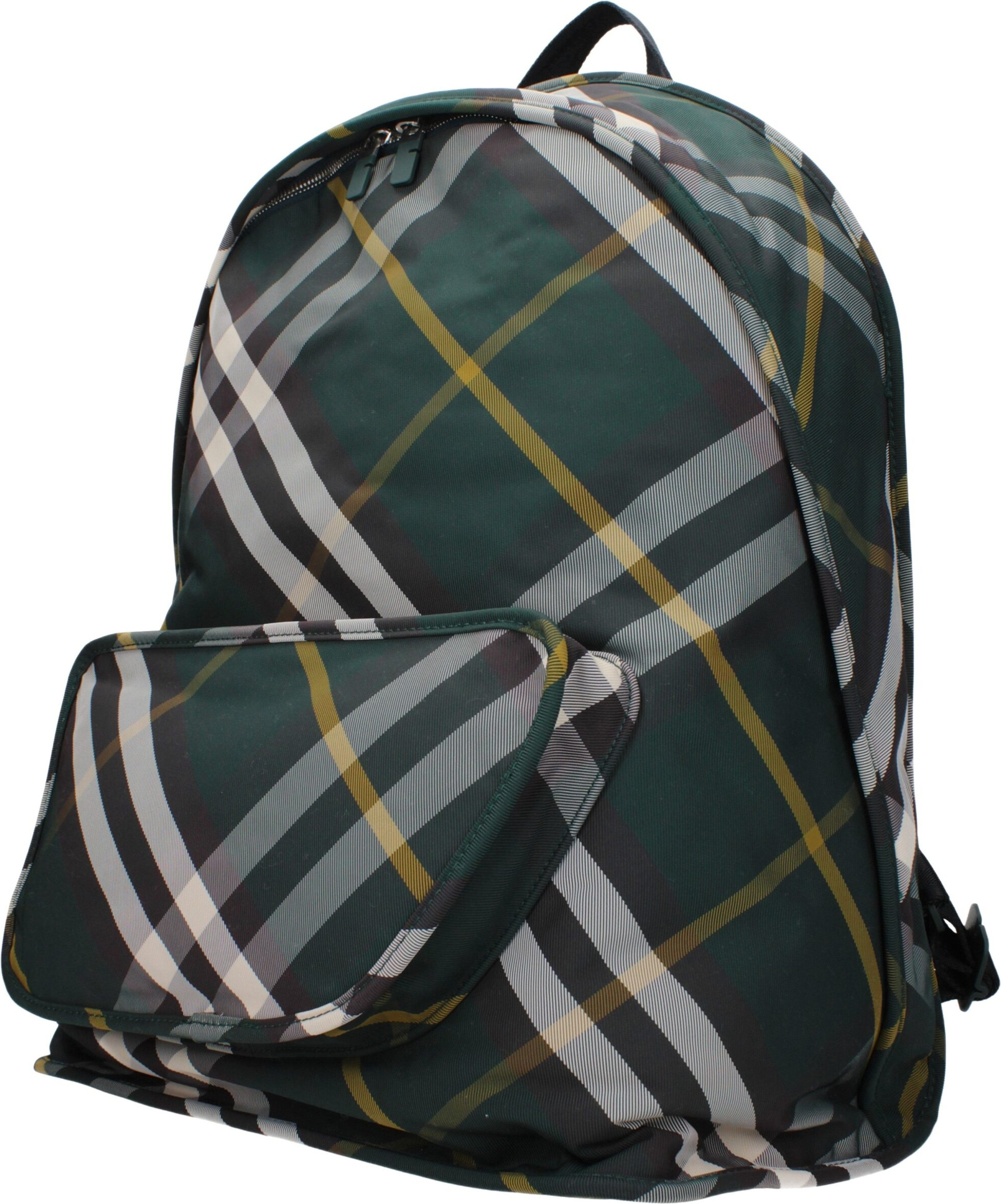 Backpack Burberry Green Fabric Backpacks