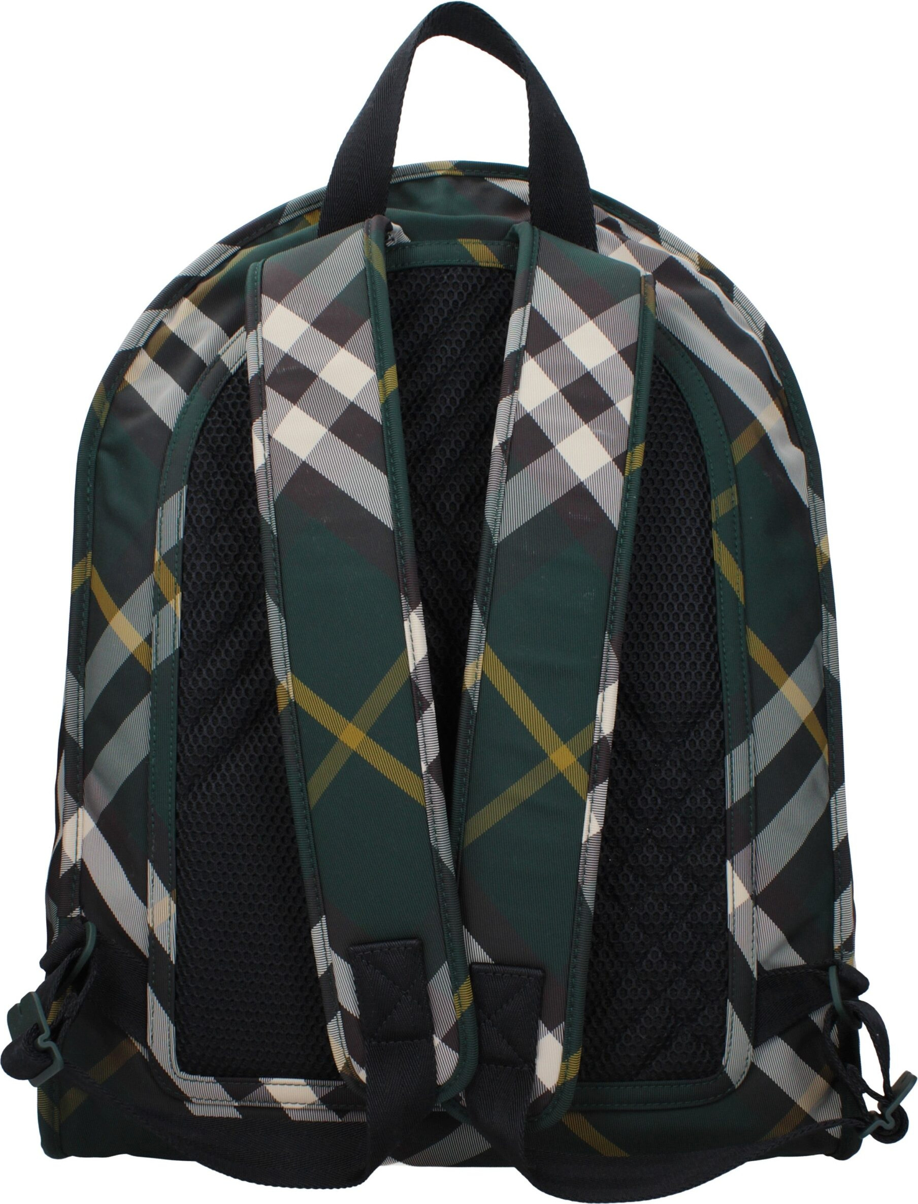 Backpack Burberry Green Fabric Backpacks