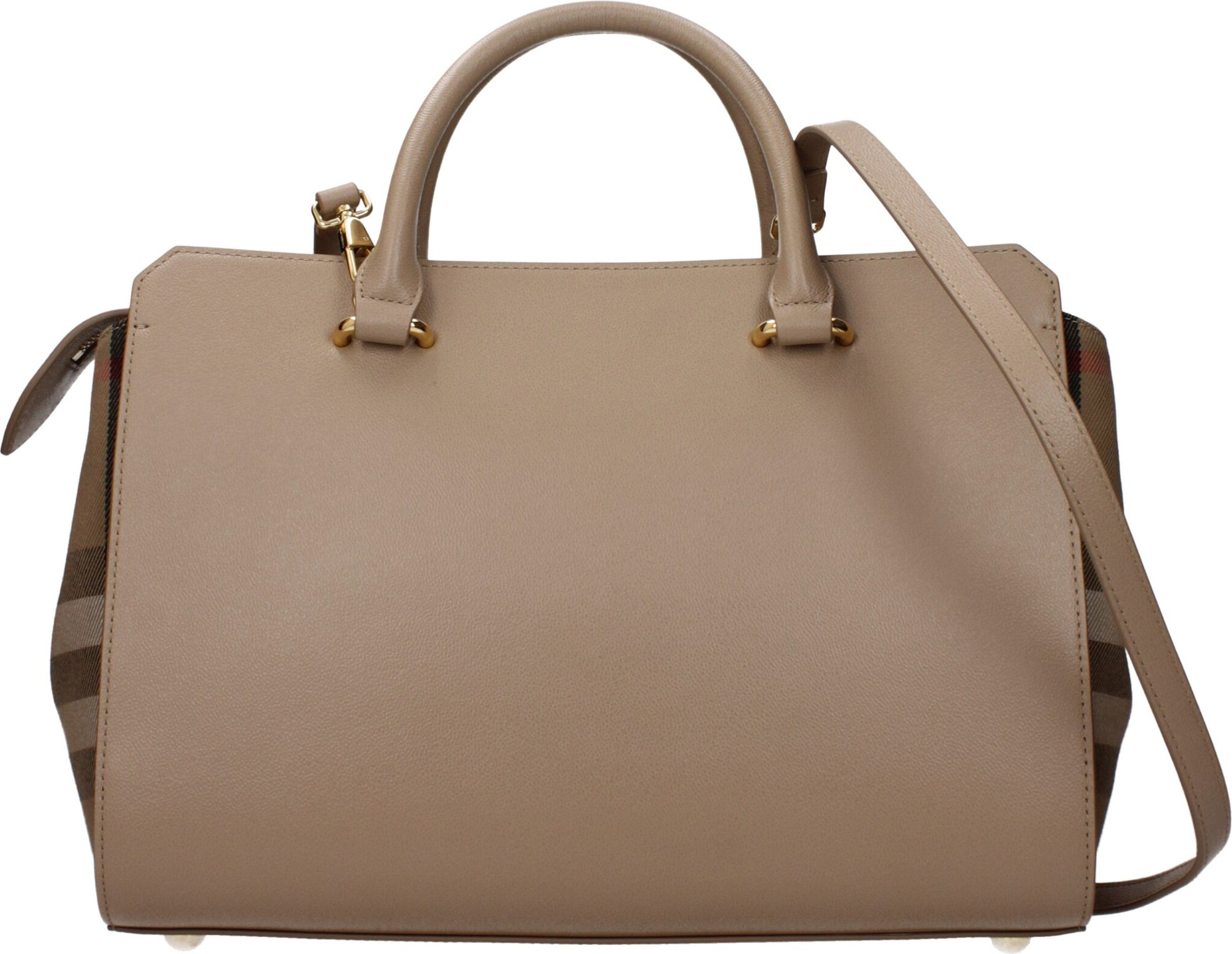 Burberry Bej Rangdagi Zamsh Sumka