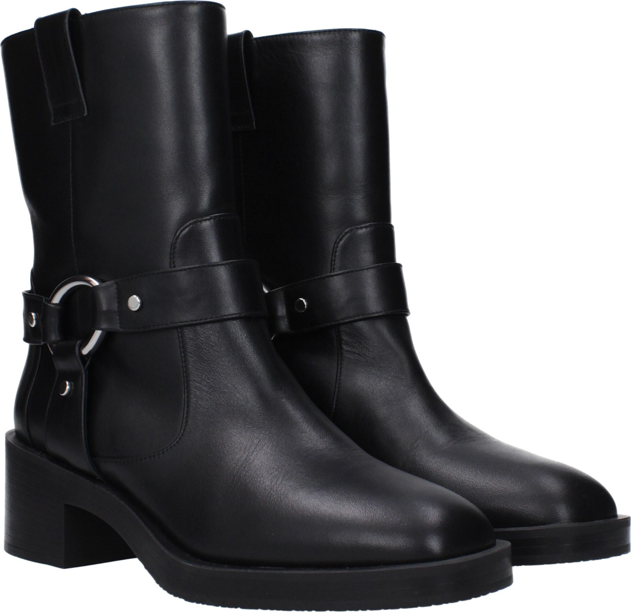 Black Leather Ankle Boots Stuart Weitzman