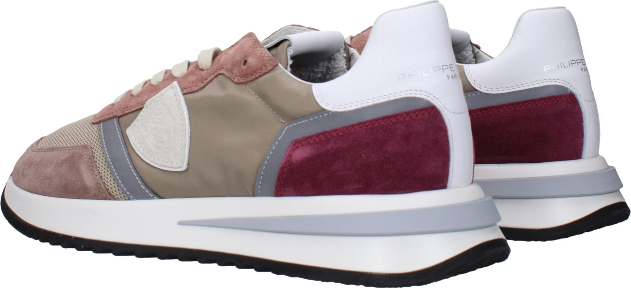 Sneakers Philippe Model Beige Fabric Low Top