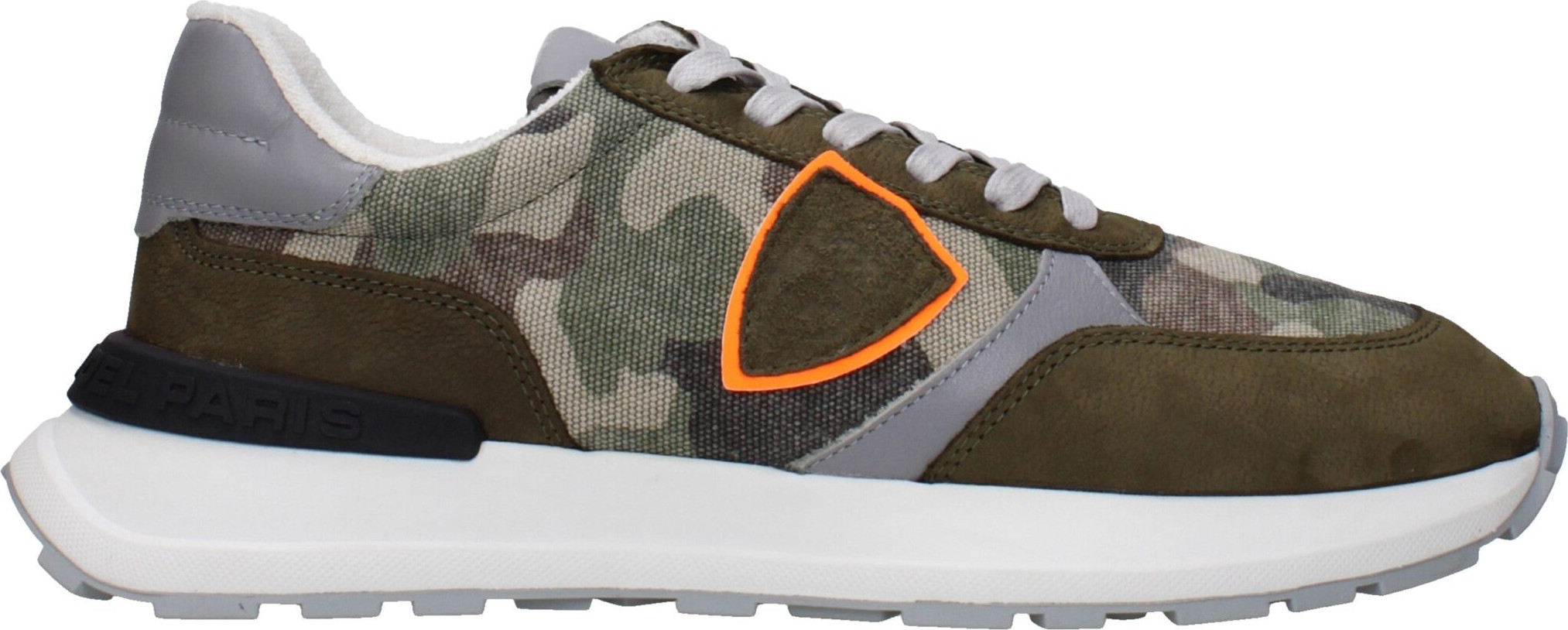 Philippe Model Green Fabric Sneakers