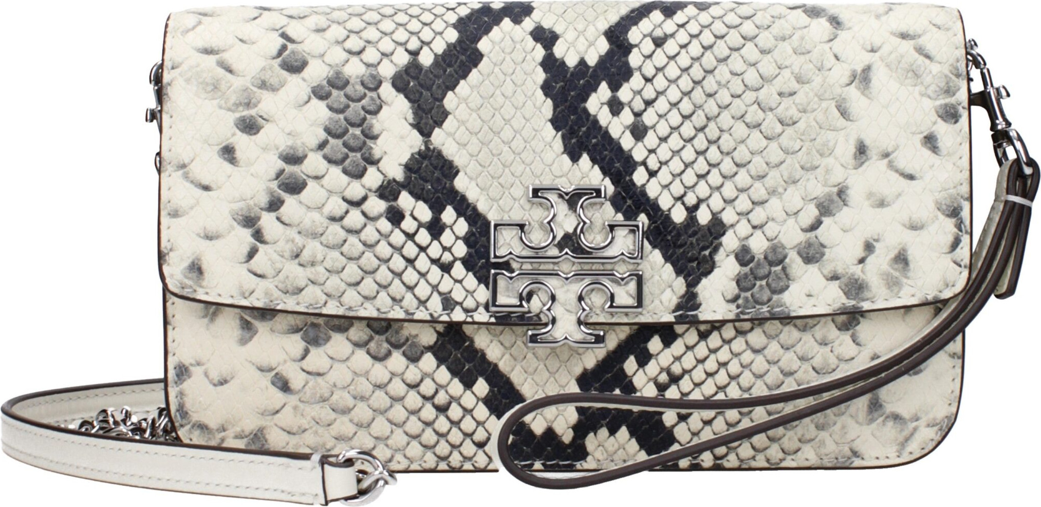 Clutch Bag Tory Burch White Leather