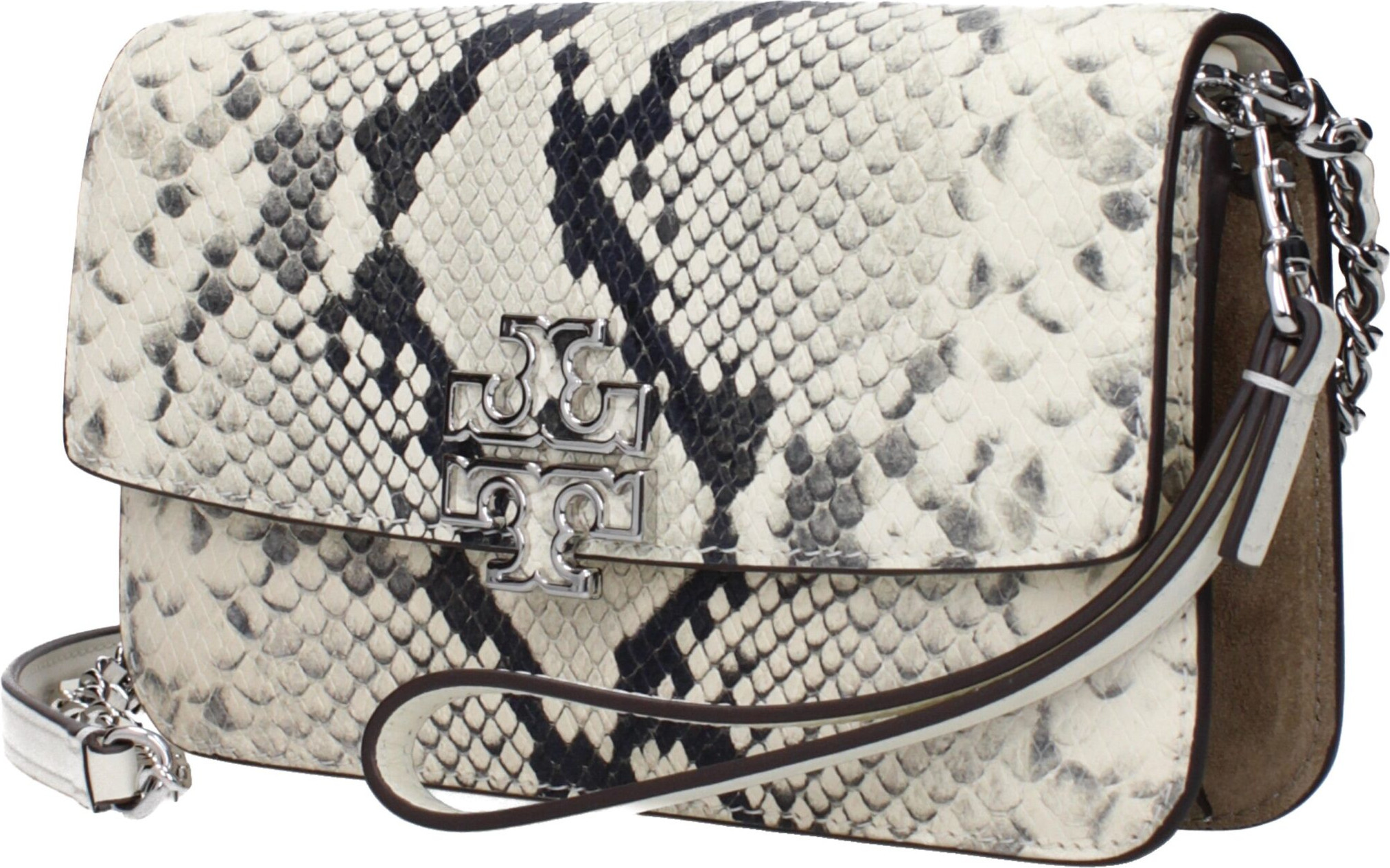 Clutch Bag Tory Burch White Leather
