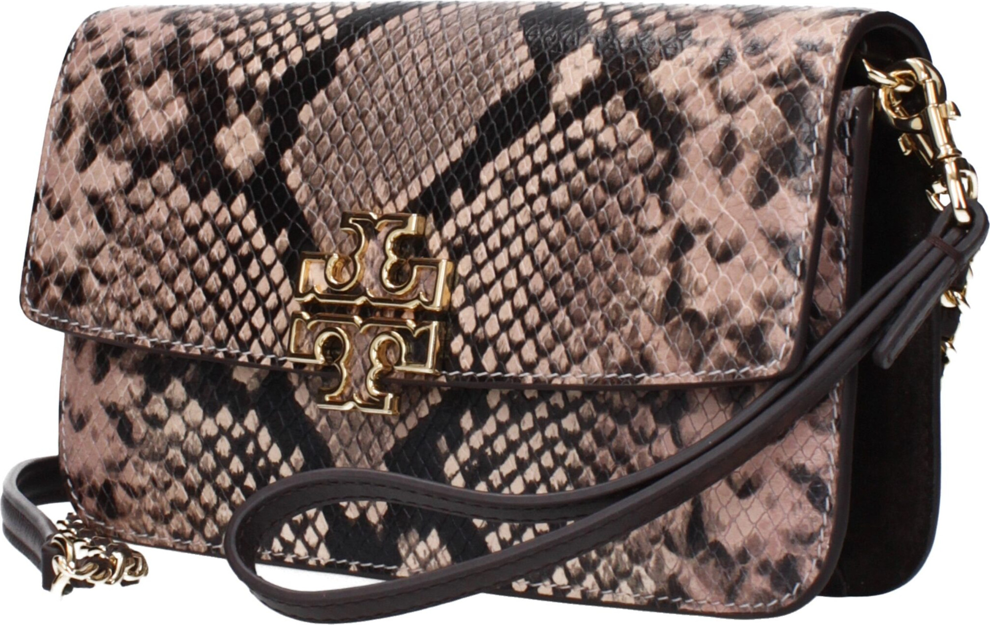 Клатч Tory Burch Розовый кожаный клатч