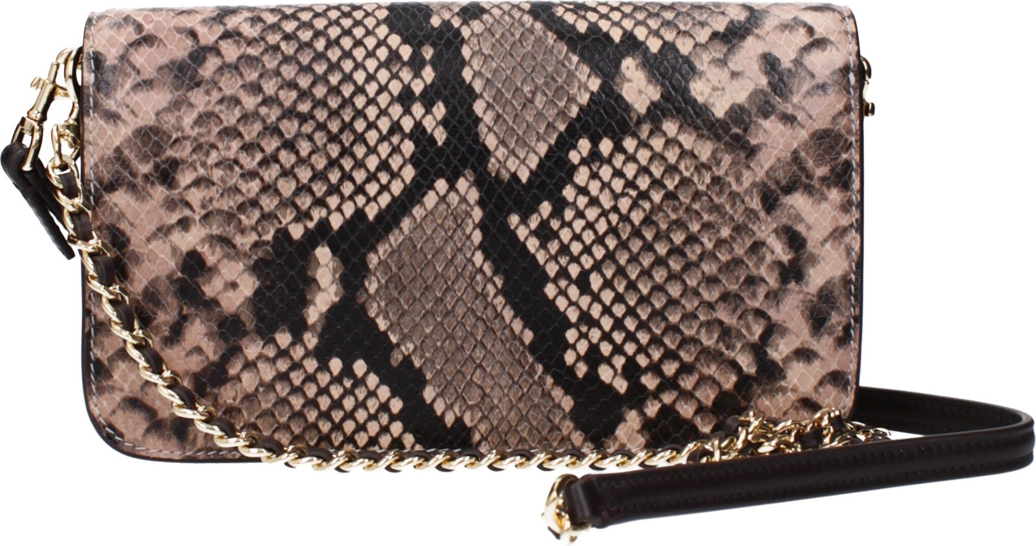 Клатч Tory Burch Розовый кожаный клатч
