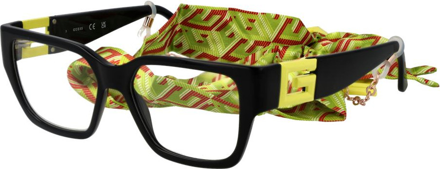 GUESS Black Stainless Steel Glasses (Frames)