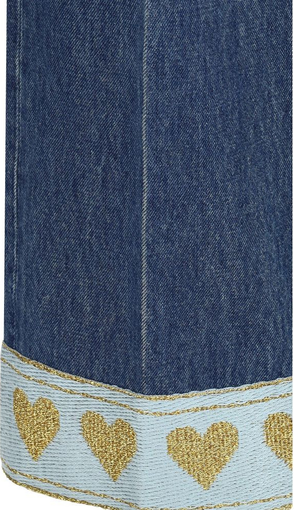 Jeans Valentino Blue Cotton Straight-Leg Jeans