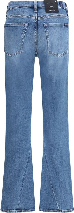 Blue Cotton Flared Jeans 7FOR